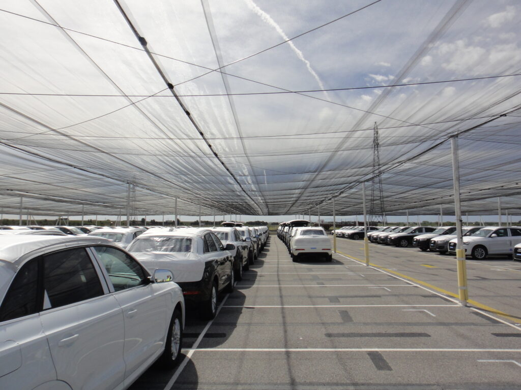 Protection anti-grêle parcs automobiles concessions