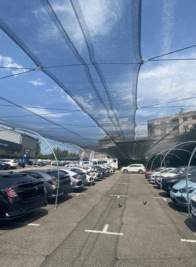 anti-grêle parcs auto